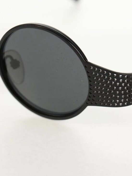 PRADA Sunglasses metal Black SPR511 Auth main image 5